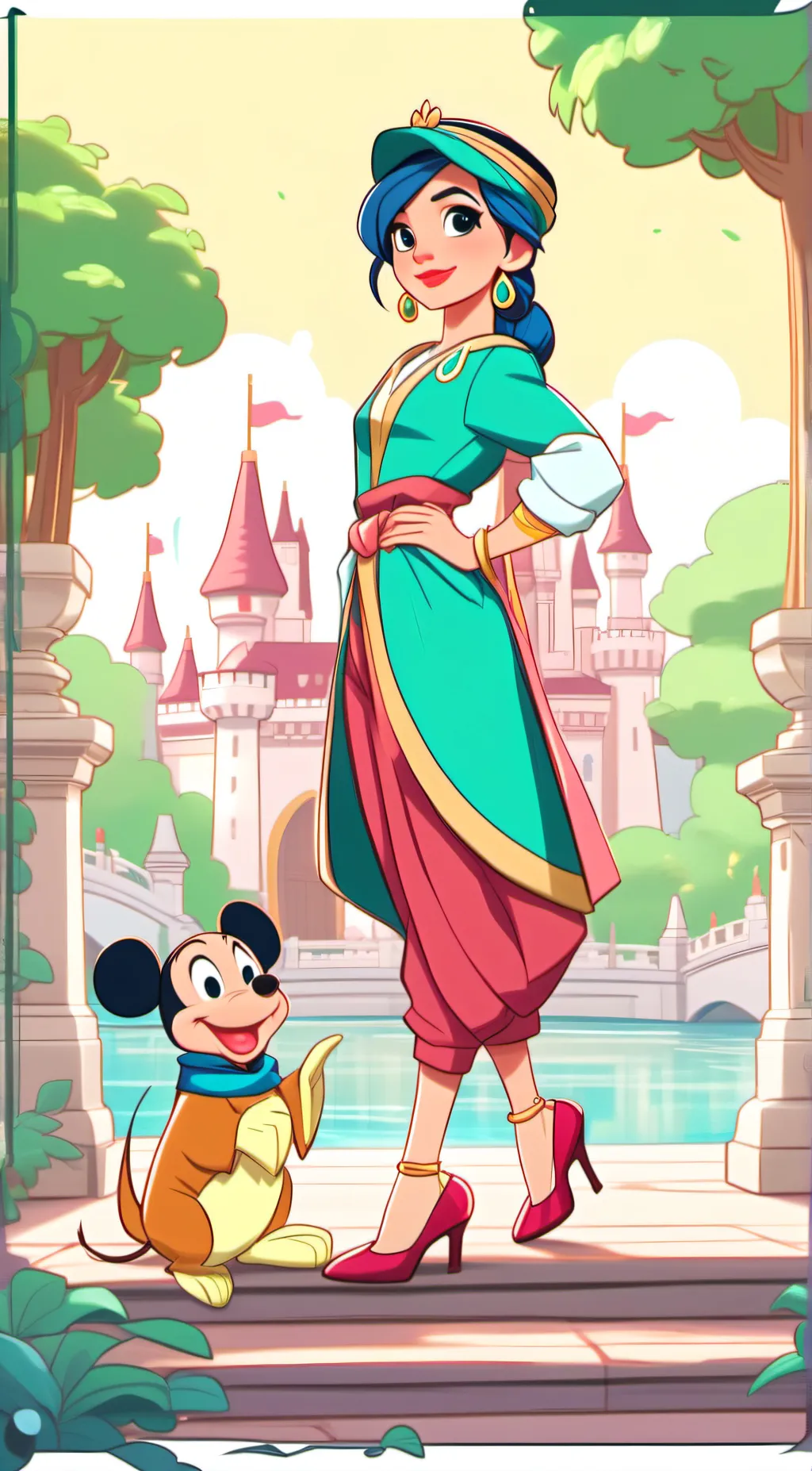 ai character: Tia background