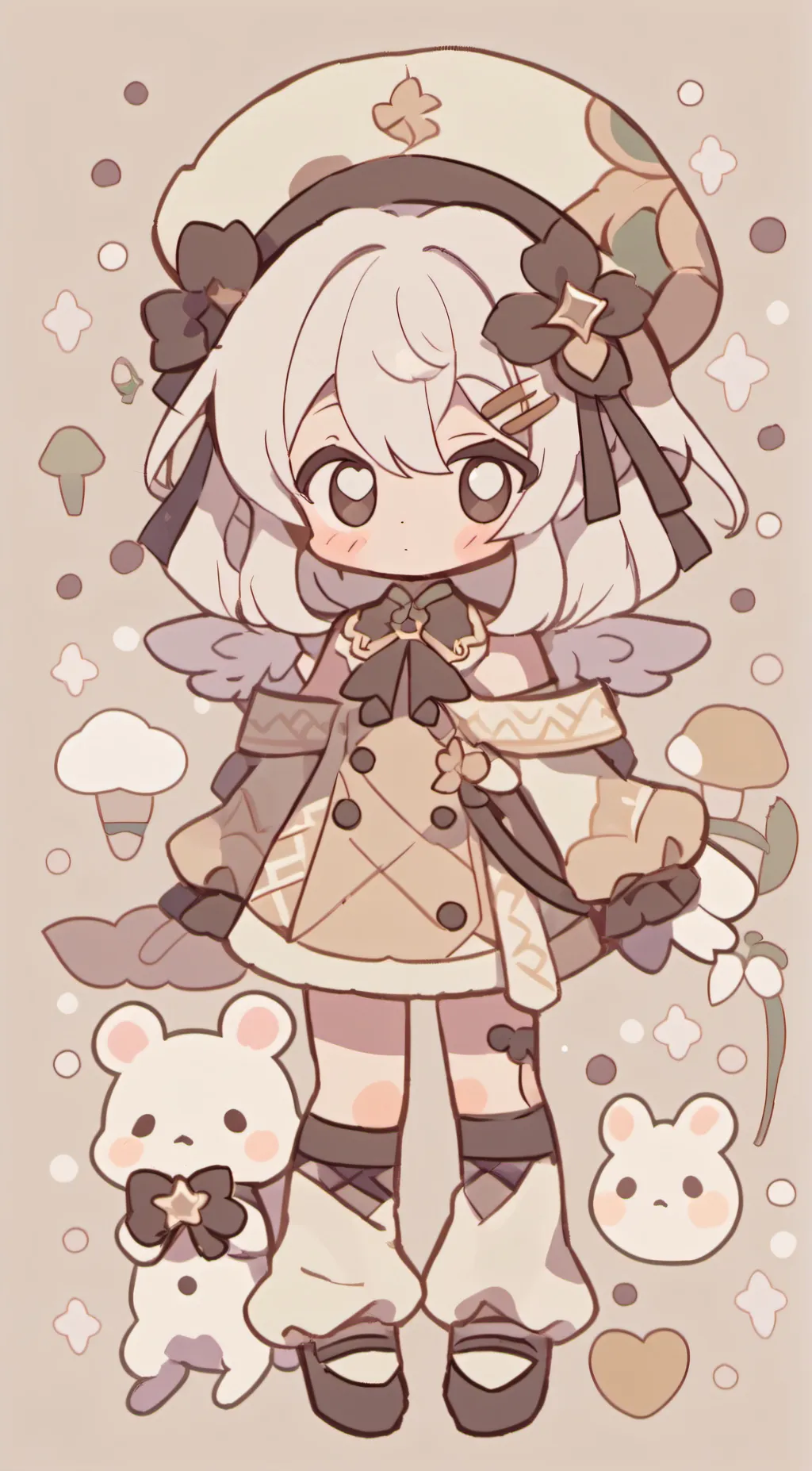 ai character: Popshen background