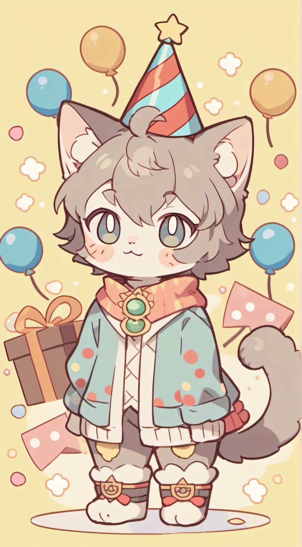 ai character: Neko background