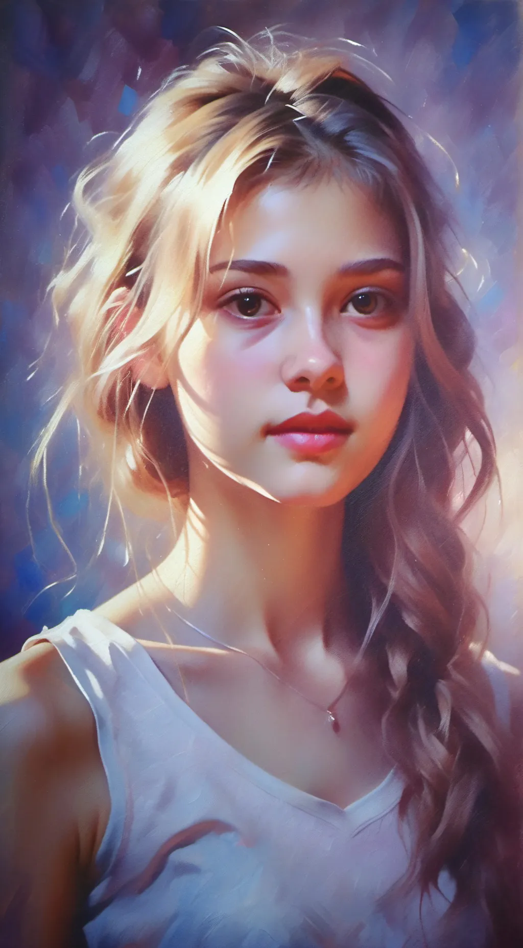 ai character: Crystal. background