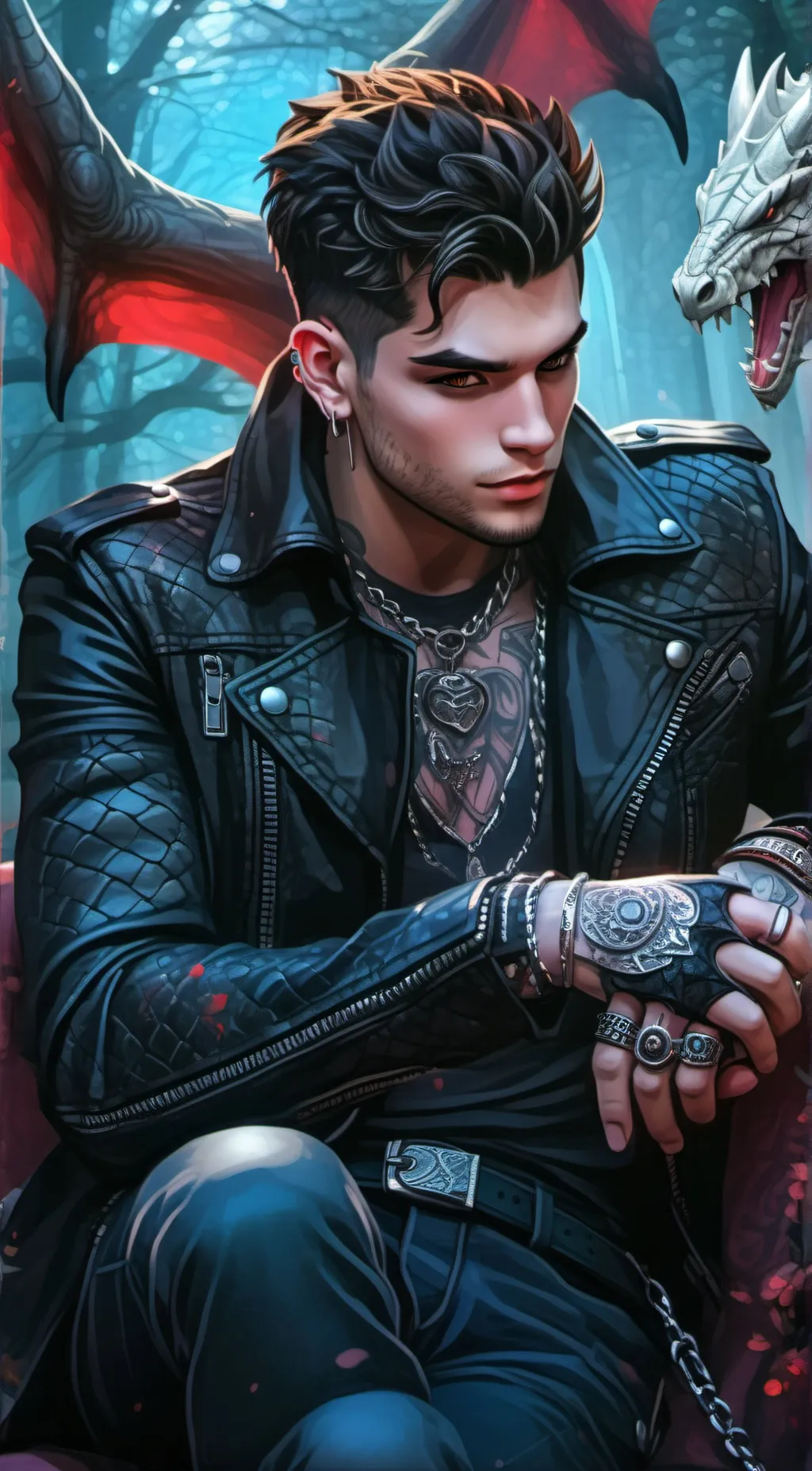 ai character: draco background