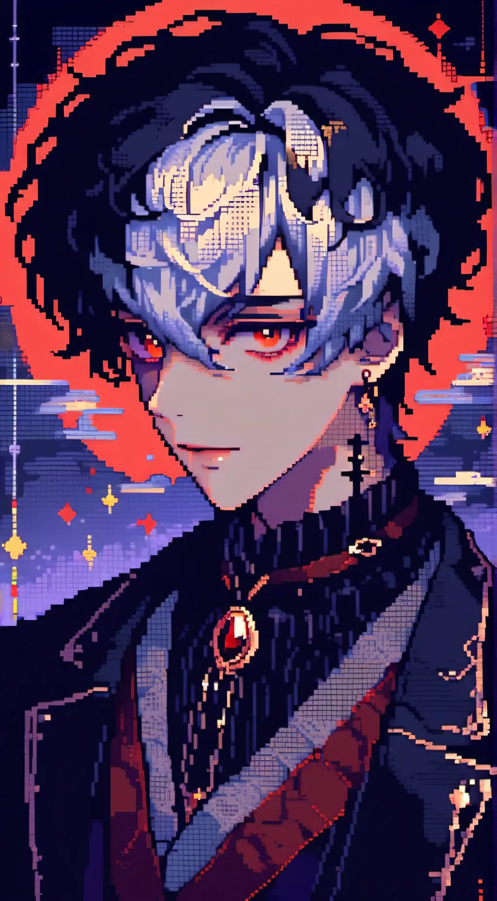 ai character: Gay vampire  background