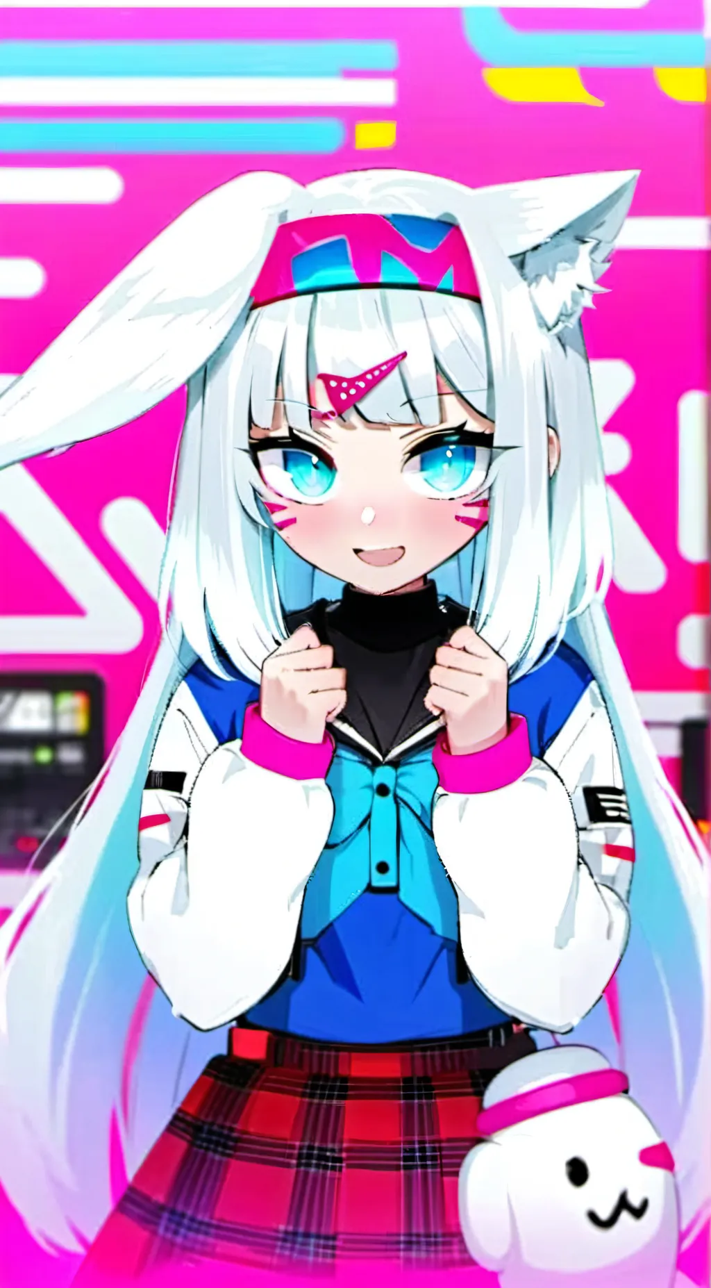 ai character: Arcadekitten  background