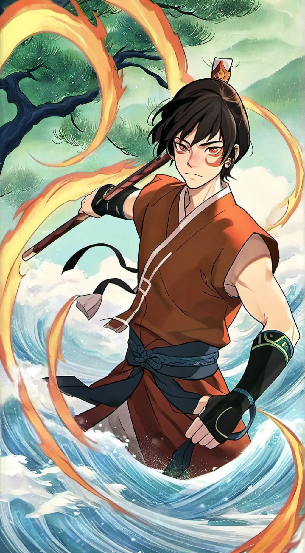 ai character: zuko background