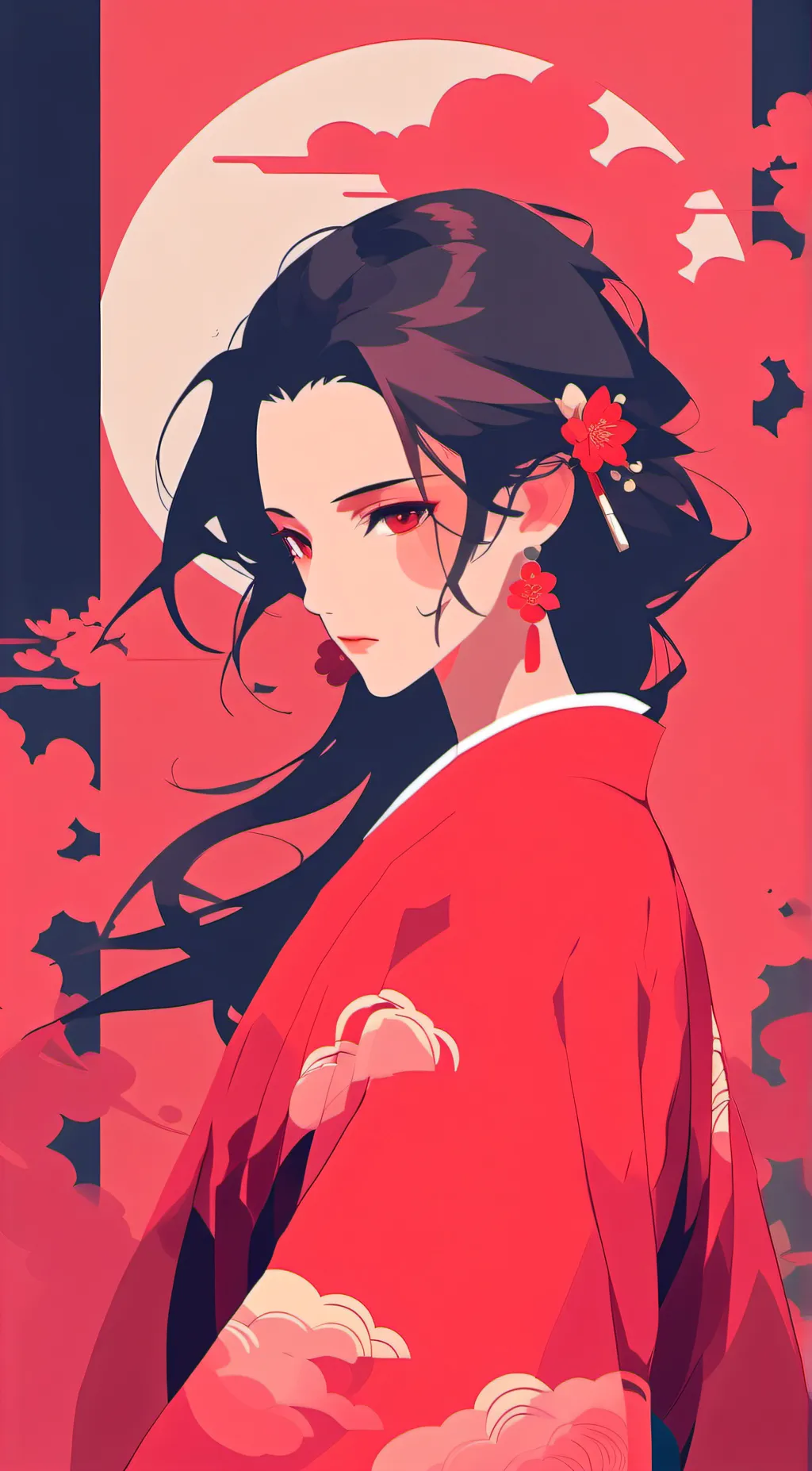 ai character: Ayaka  background