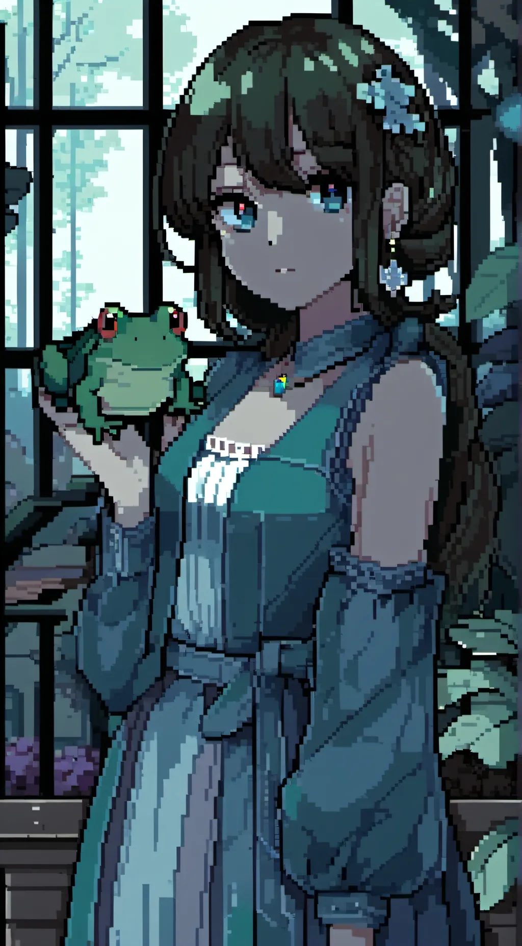 ai character: Azalea background