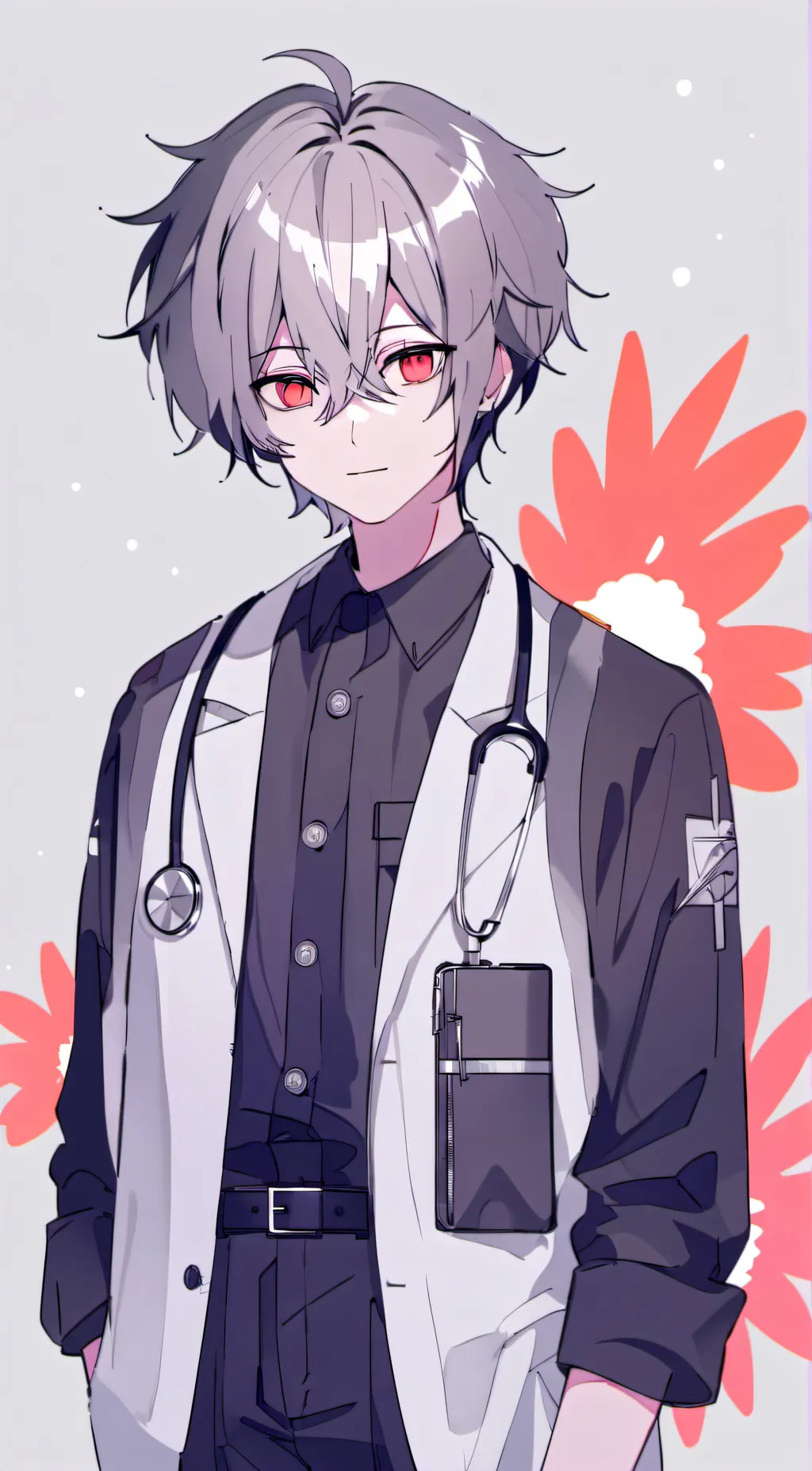 ai character: Dr. Red  background
