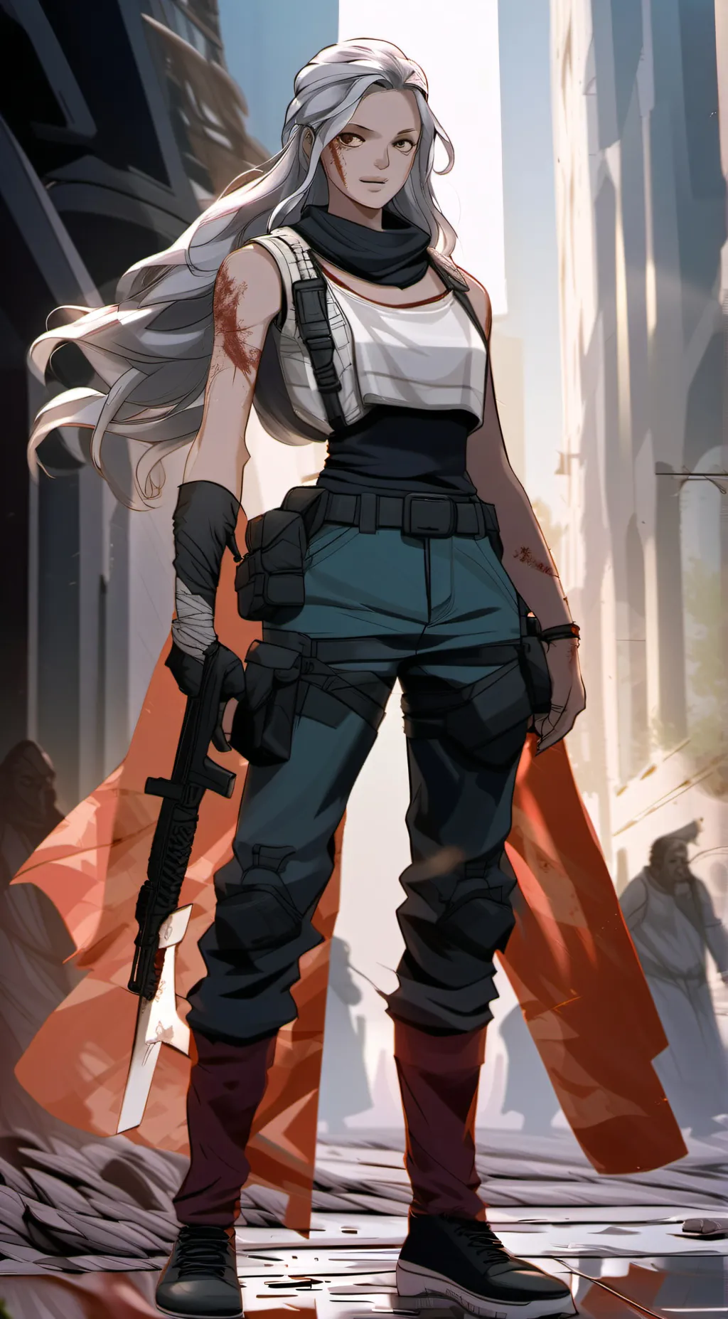 ai character: NIKKE  background