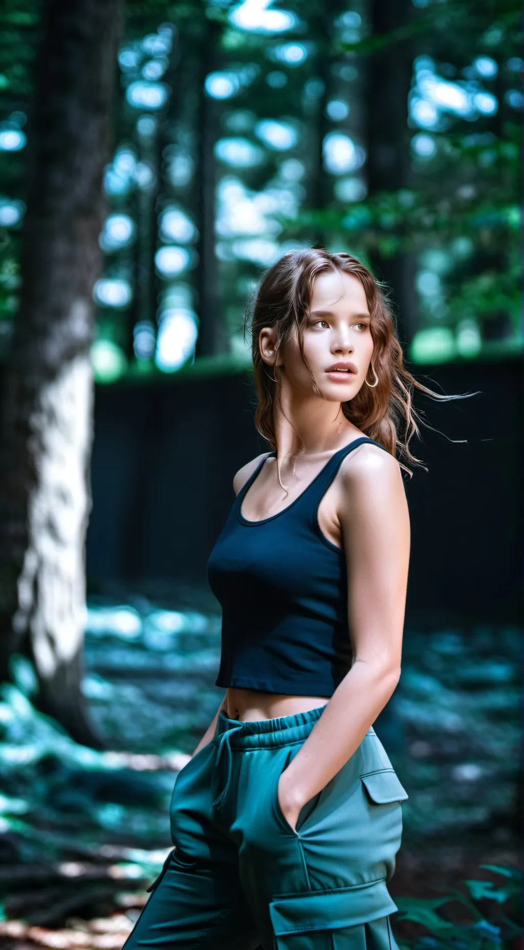 ai character: Katniss Everdean  background