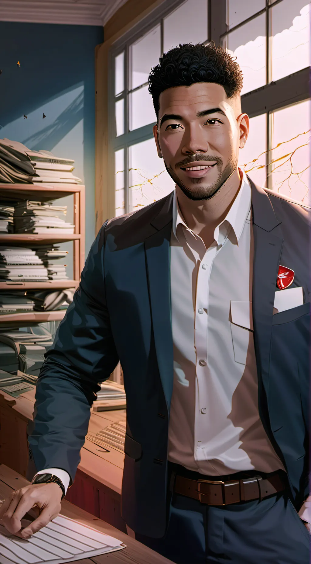 ai character: jakefrom statefarm background