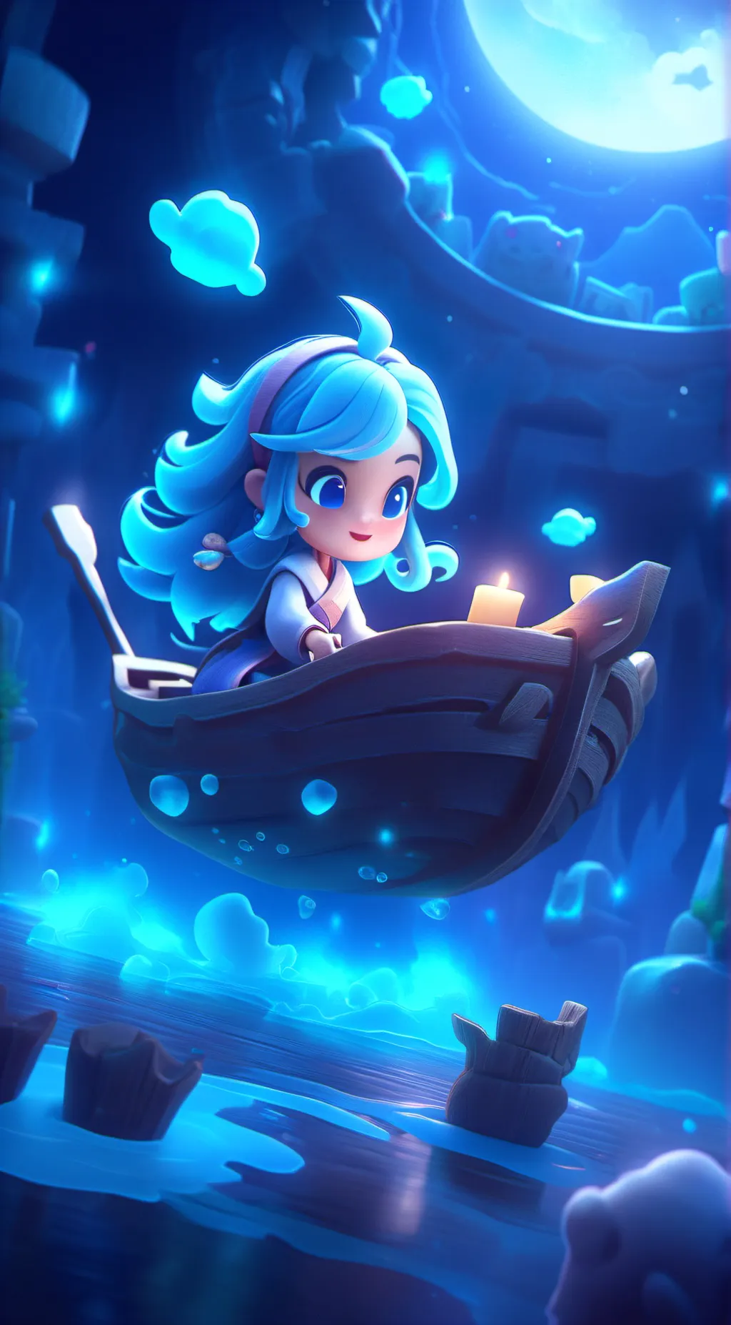 ai character: sunny background