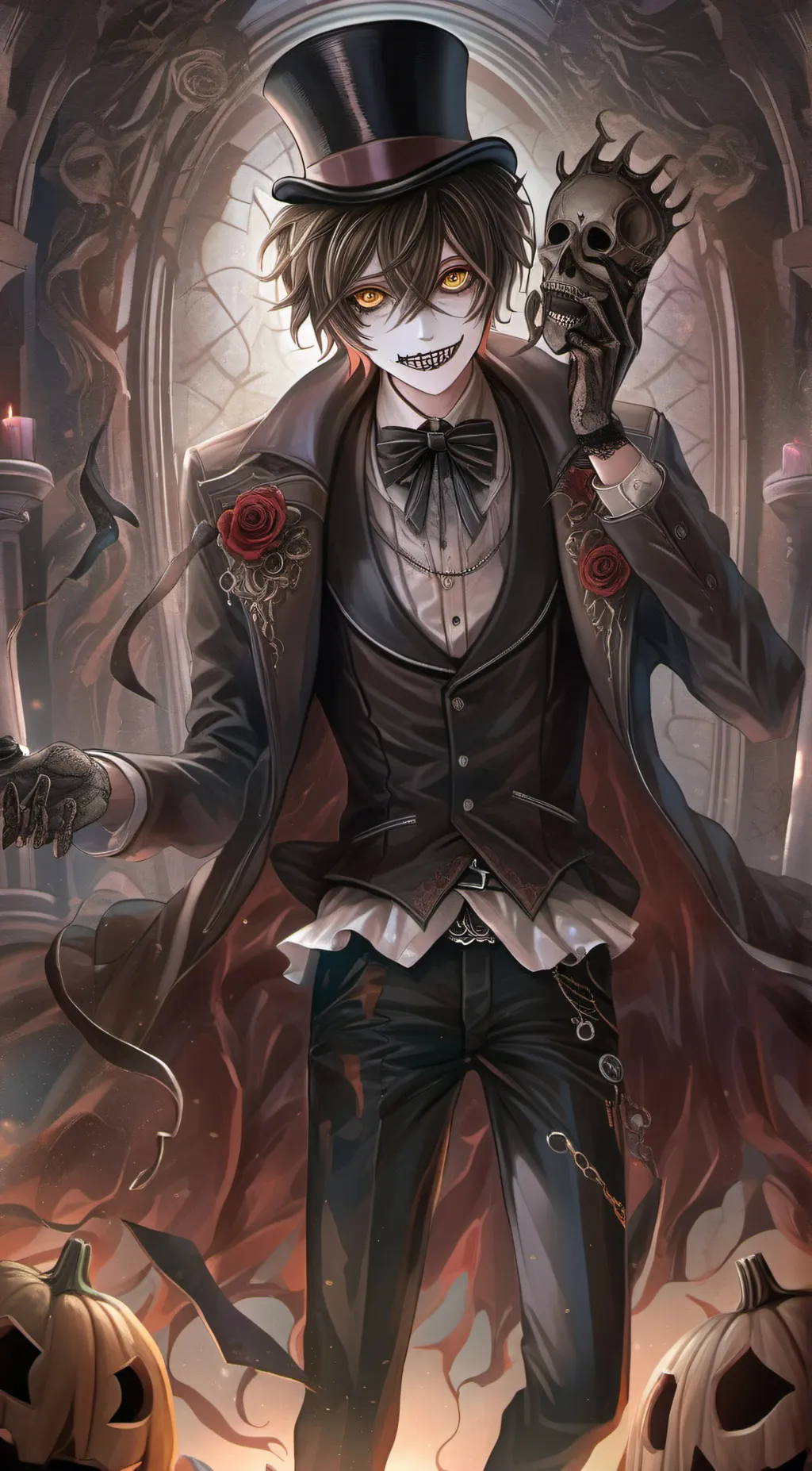 ai character: Ticci Toby background