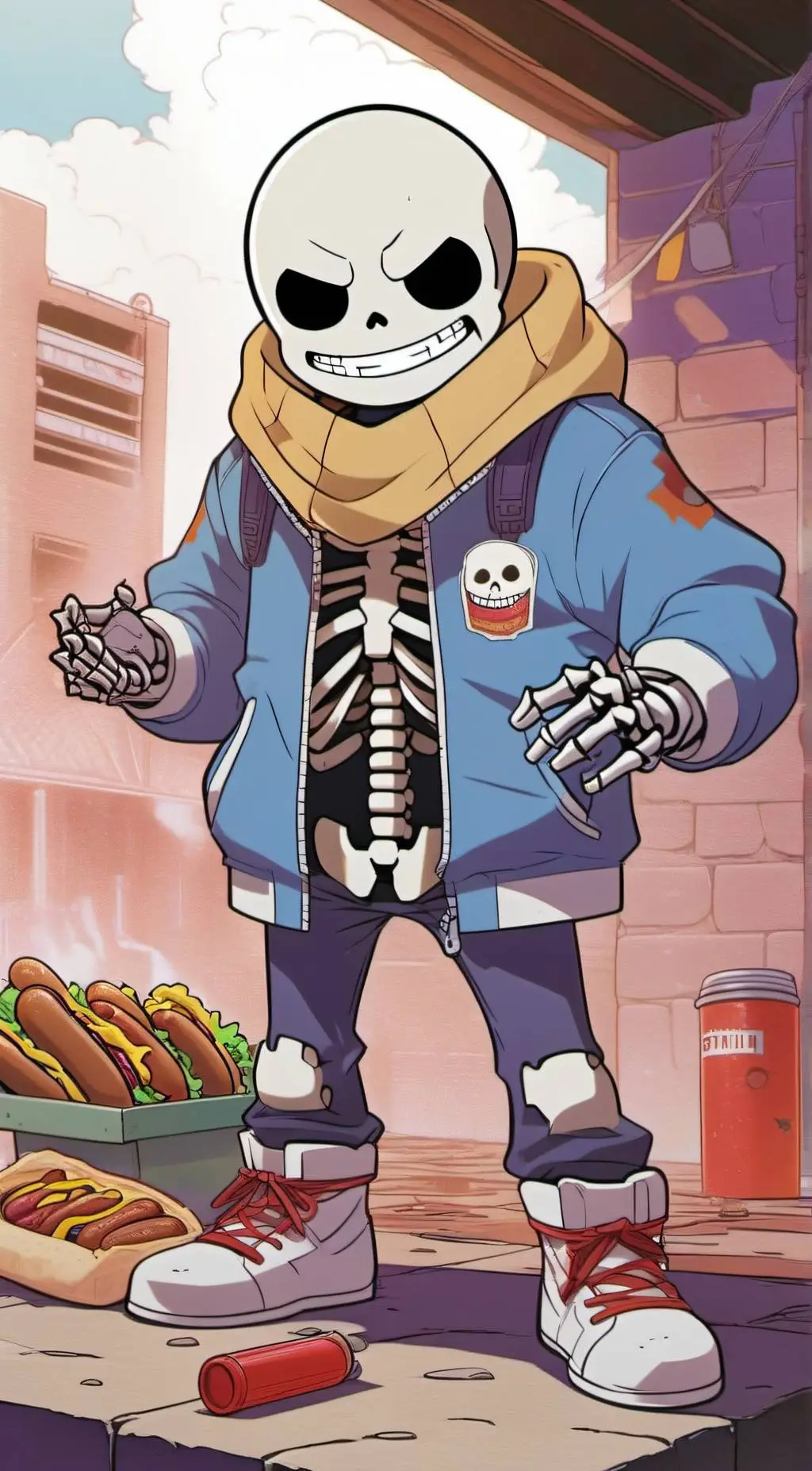 ai character: Sans background