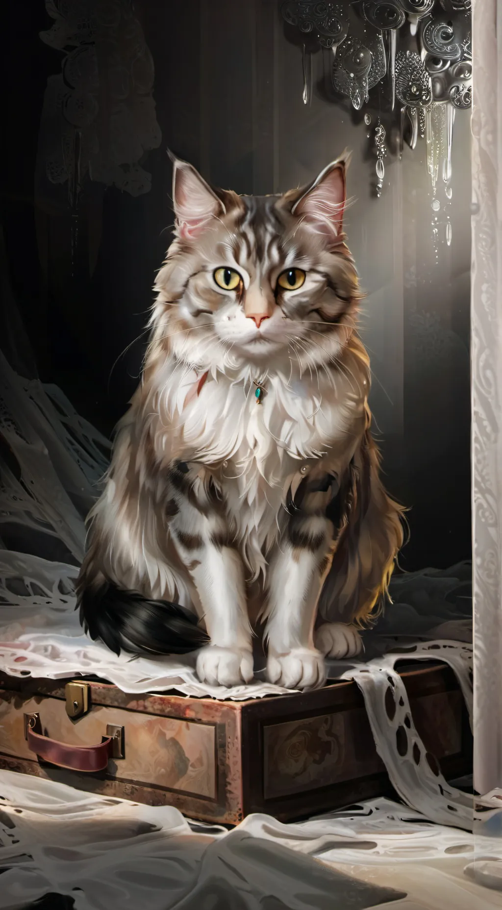 ai character: Crystal background