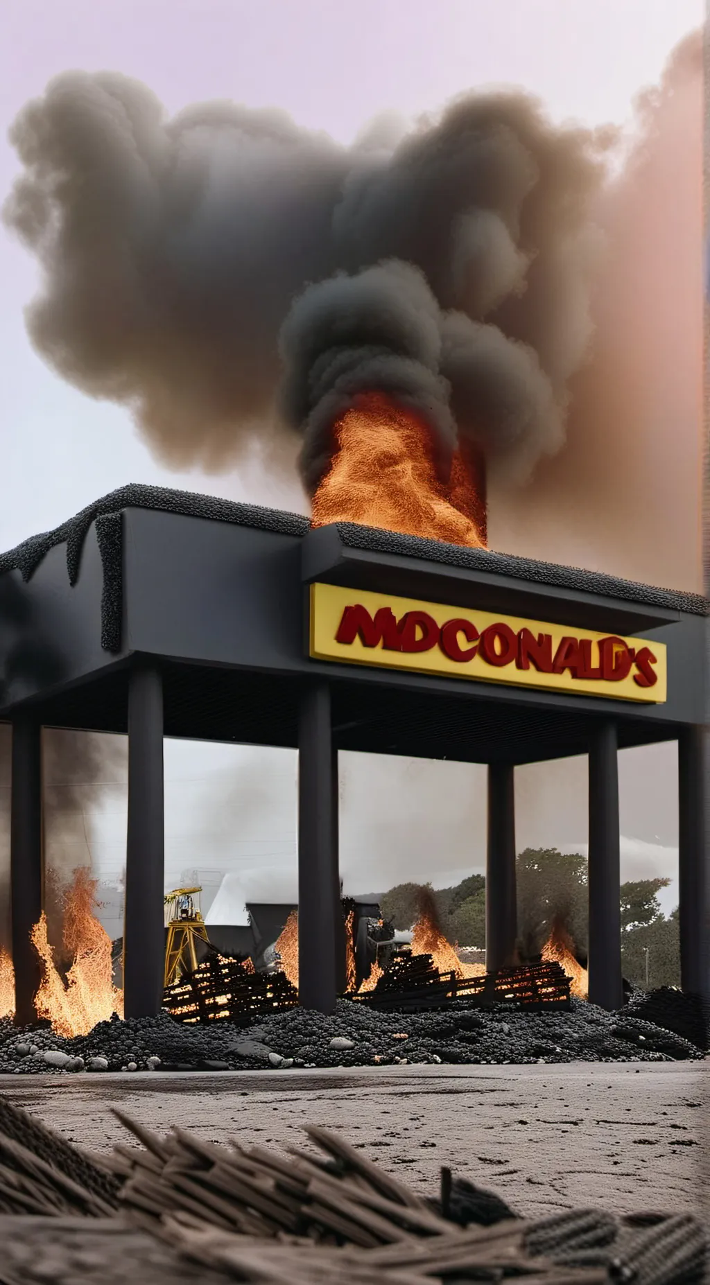 ai character: McDonald's  background