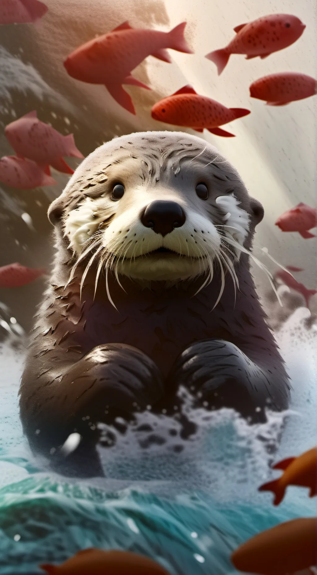 ai character: Cat background