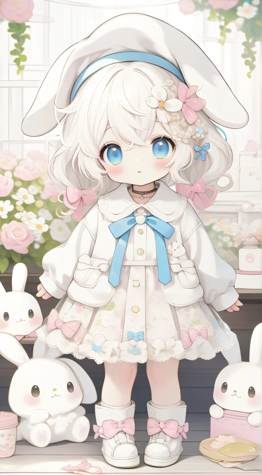 ai character: Cinnamoroll background