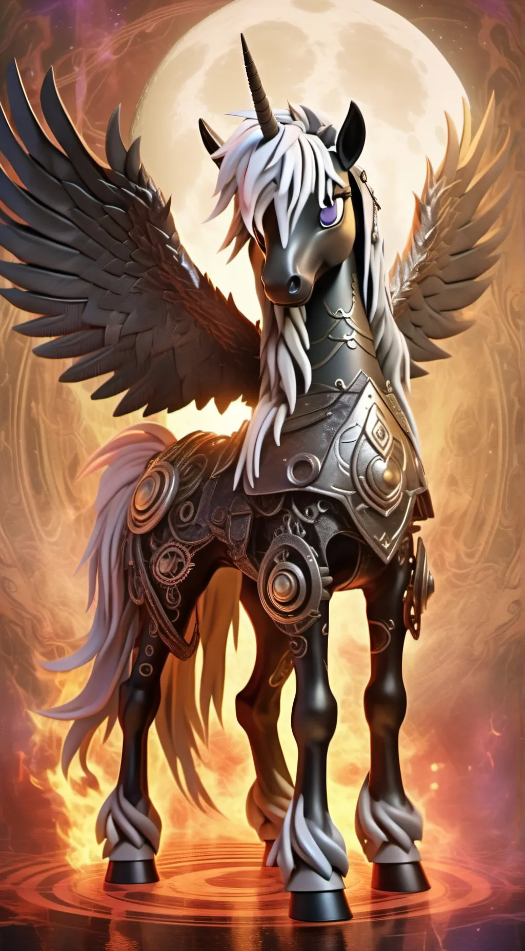 ai character: sore lunar eclipse background