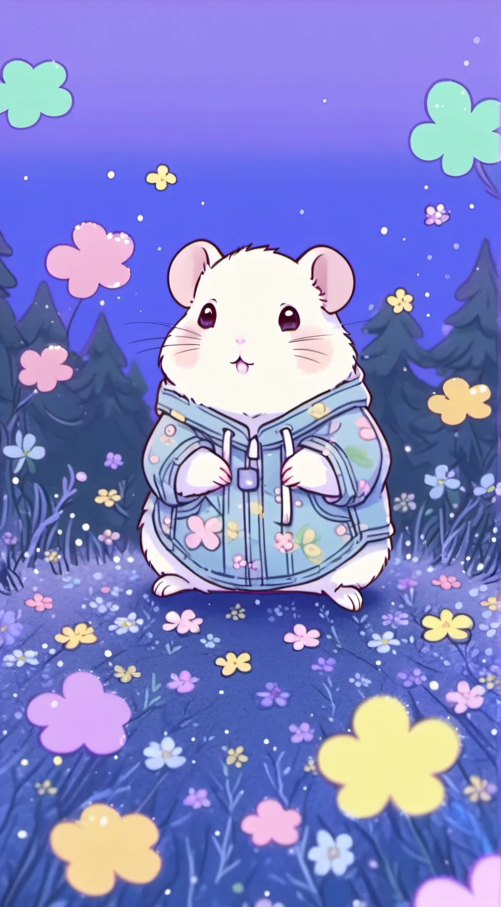 ai character: Galaxy  background