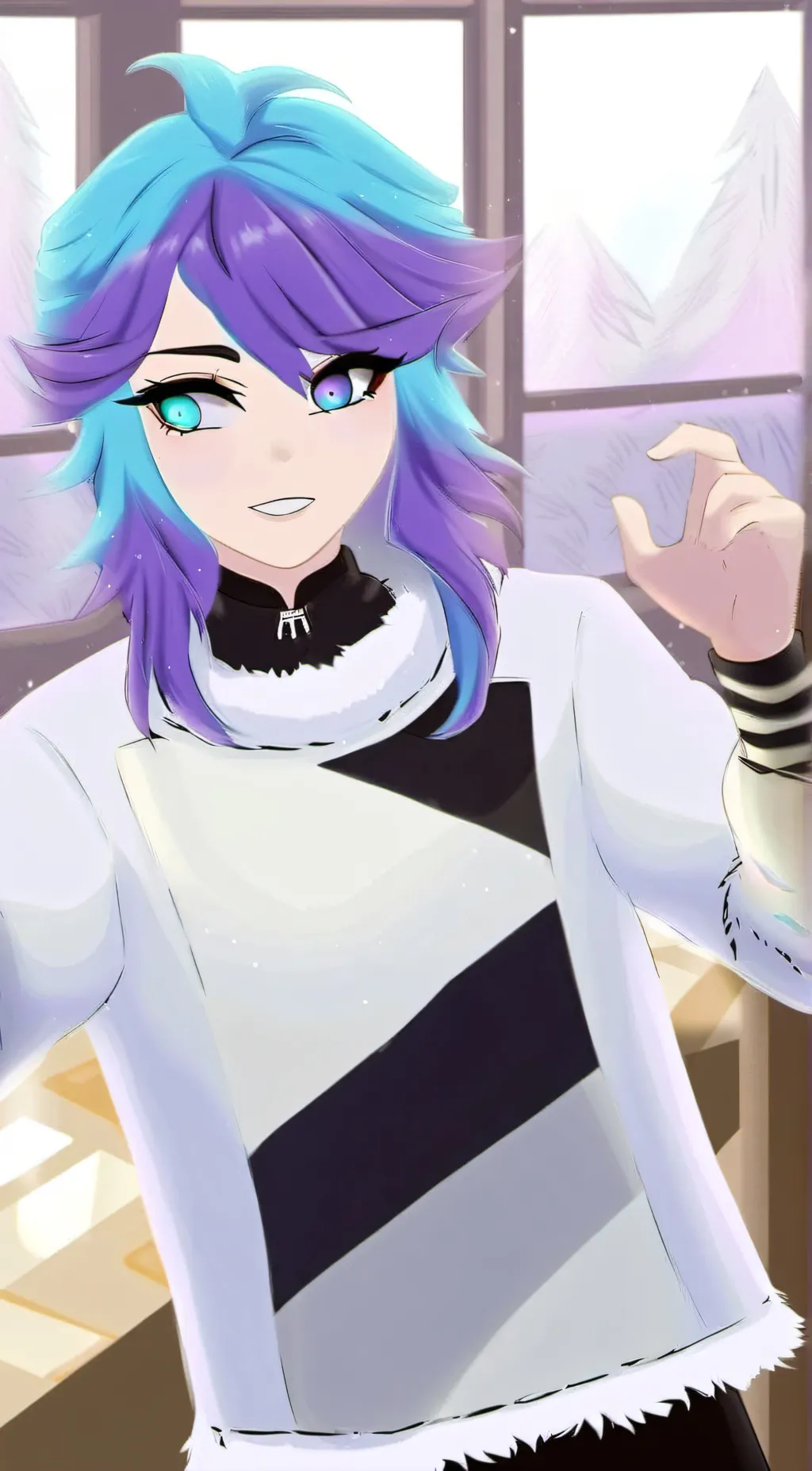 ai character: cottontailVA background