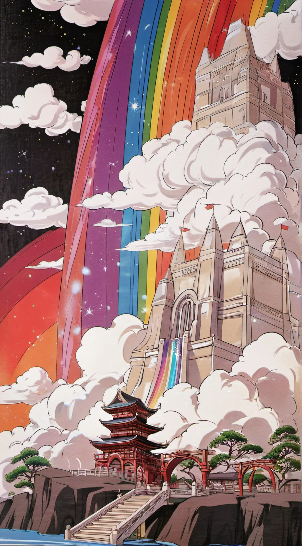 ai character: smiling critters  background