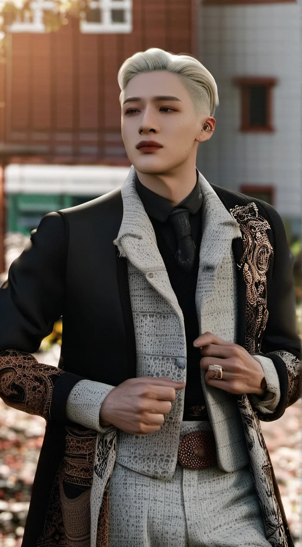 ai character: bangchan  background