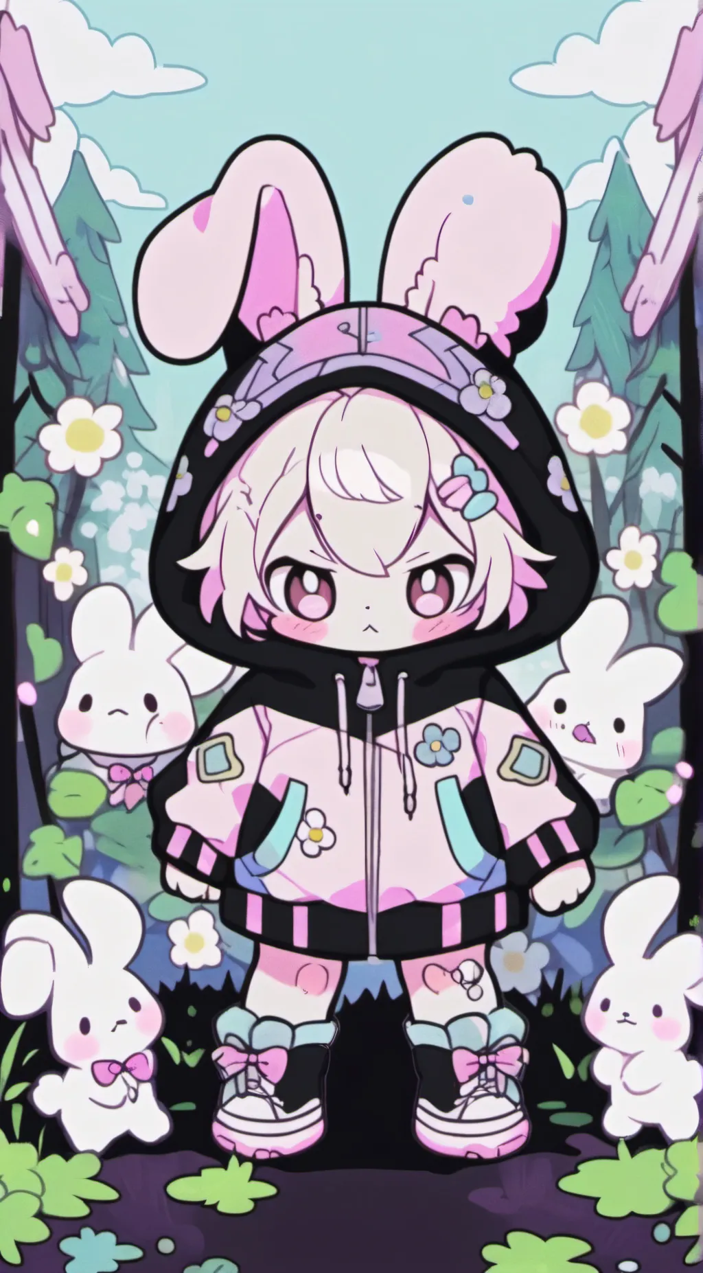 ai character: •Cooky (Human) • background