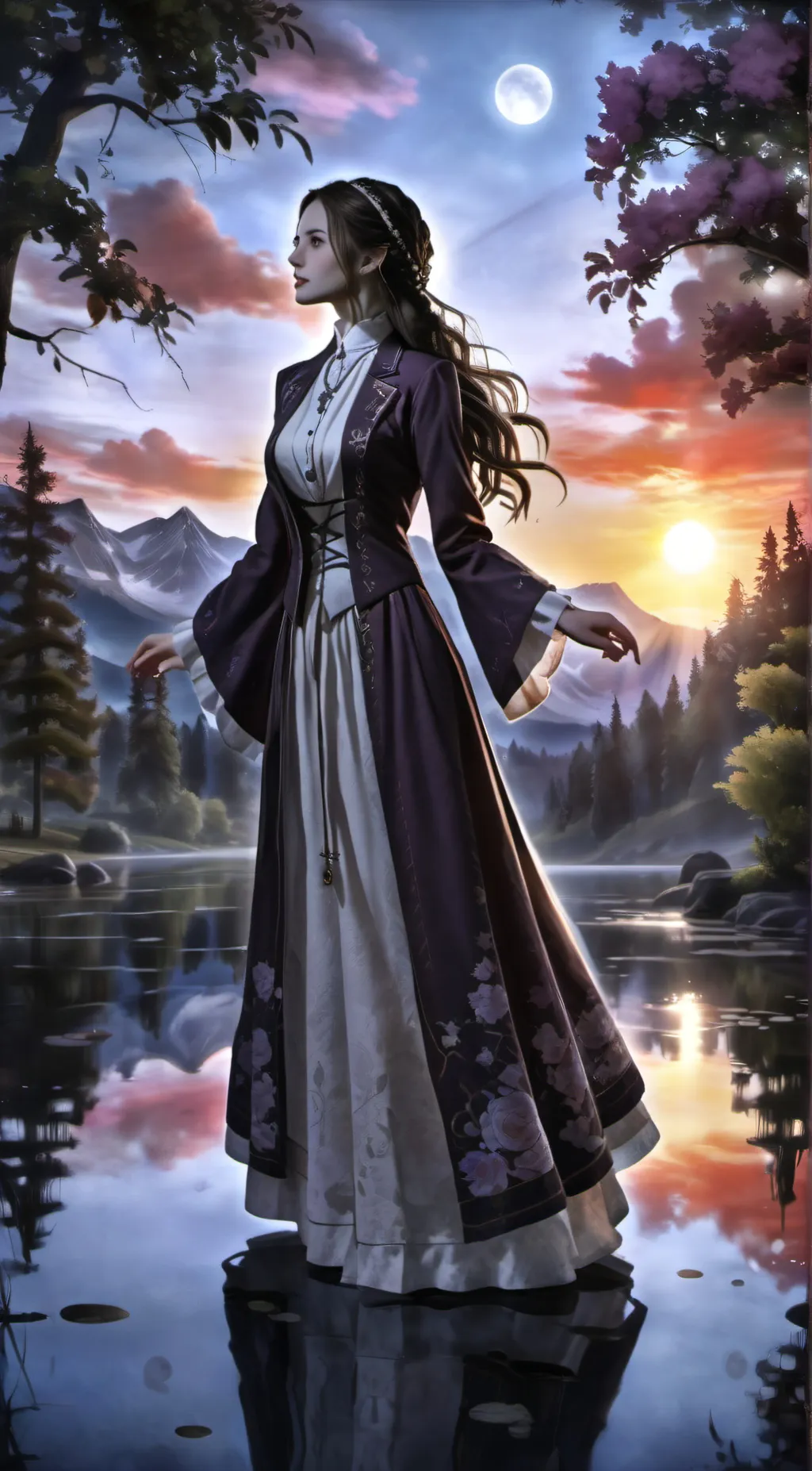 ai character: Luna background