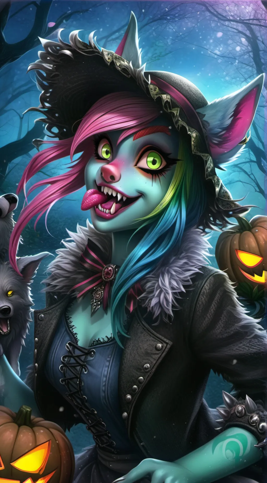 ai character: luna background