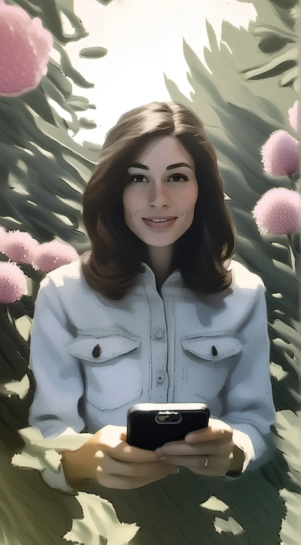 ai character: Flora background