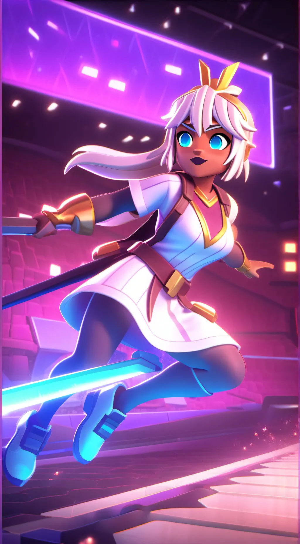 ai character: Starry background