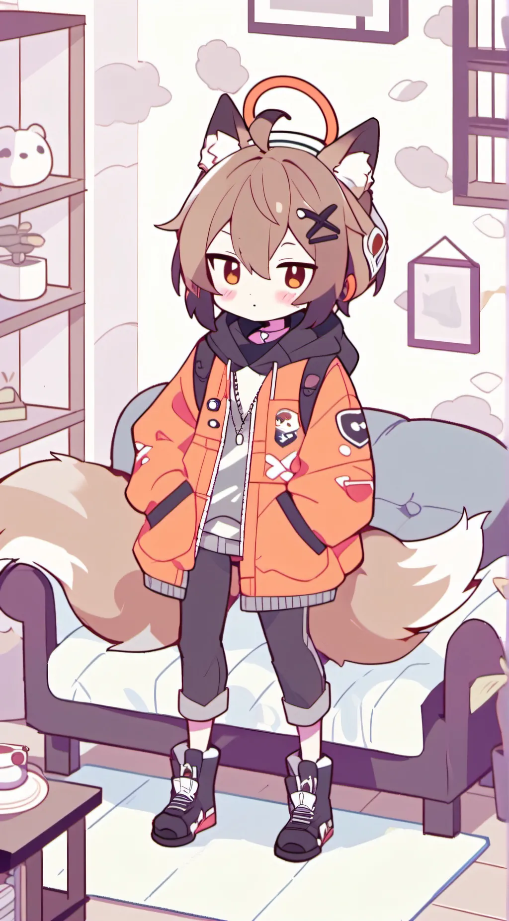 ai character: Ana  background