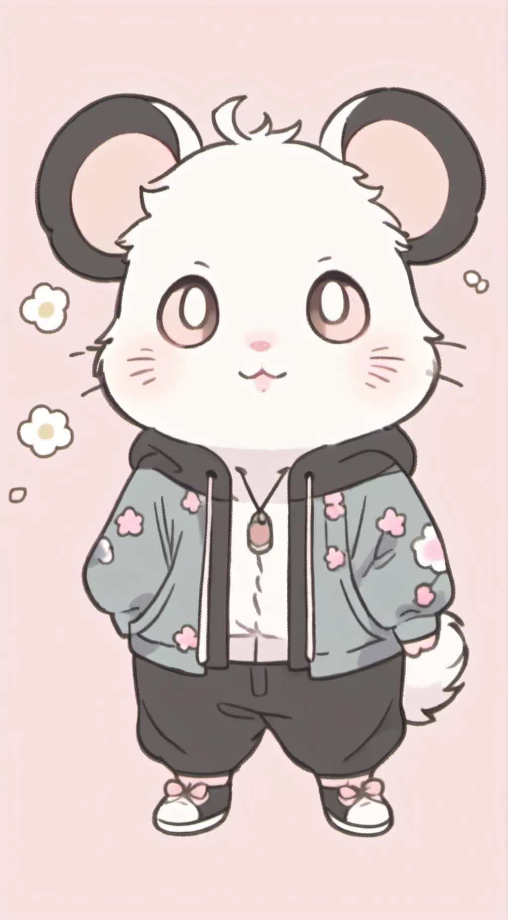 ai character: 🤍—__—🤍 background