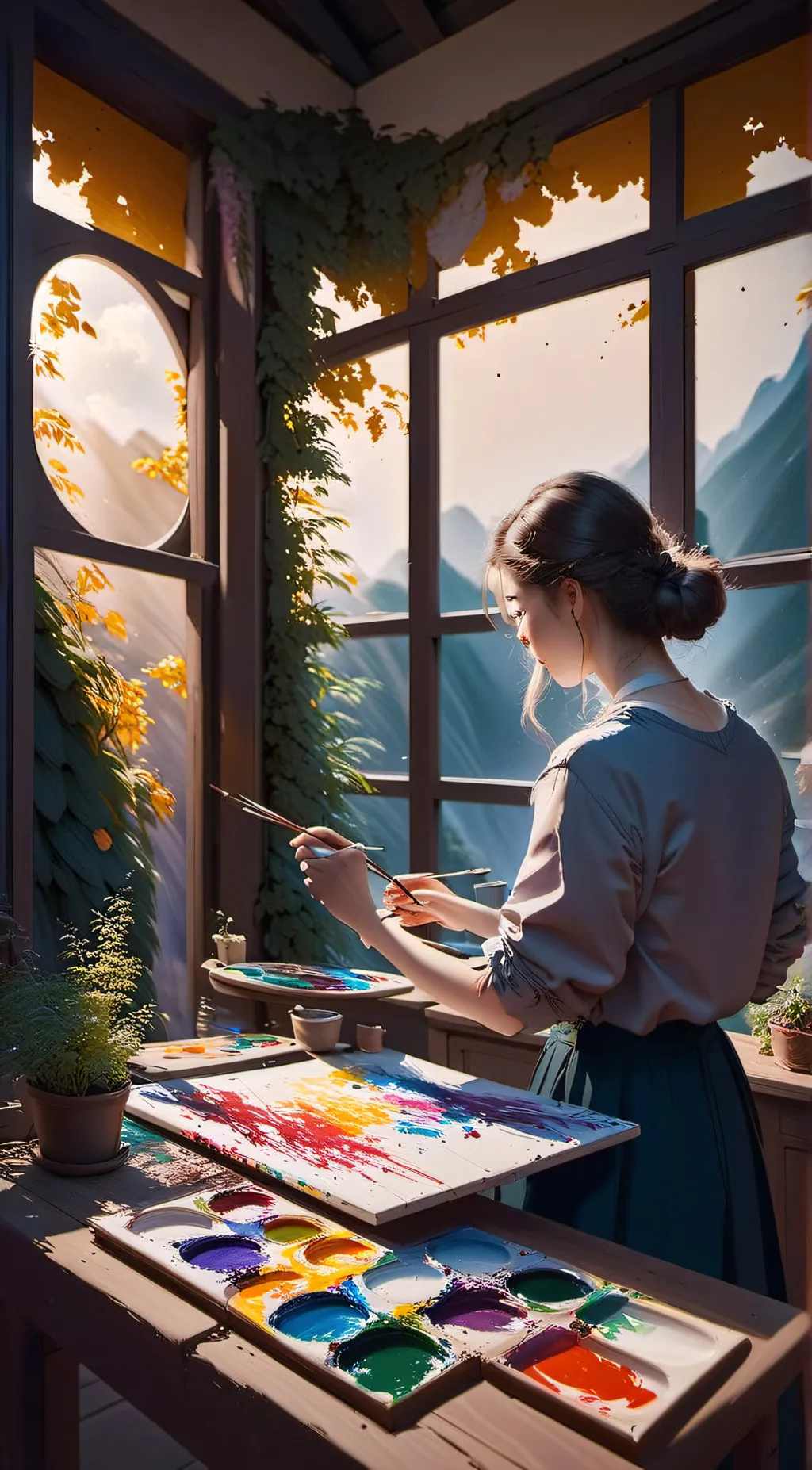 ai character: Mia background