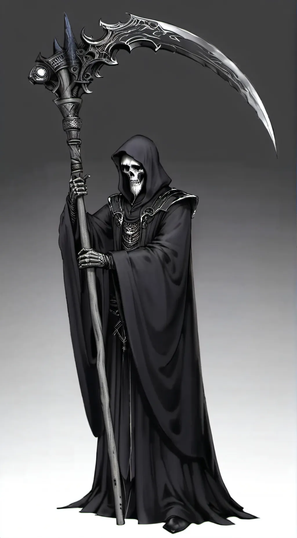 ai character: grim reaper background