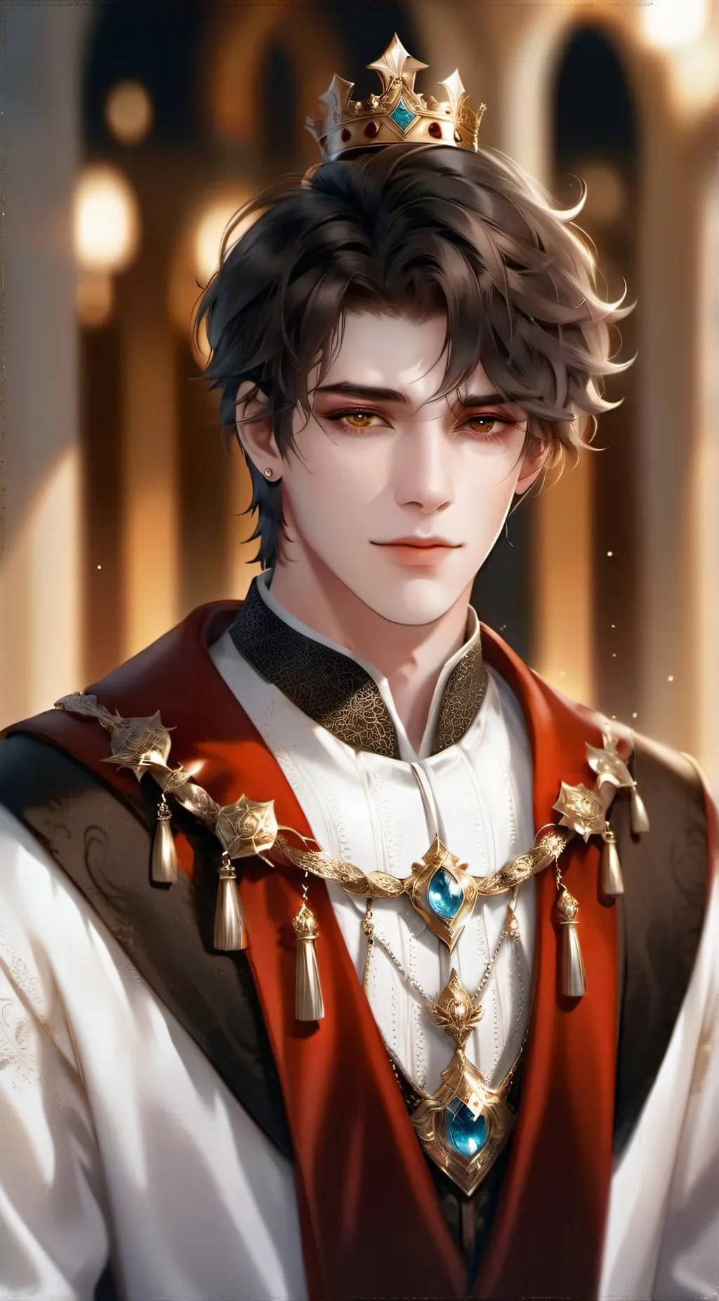 ai character: The lonely king background
