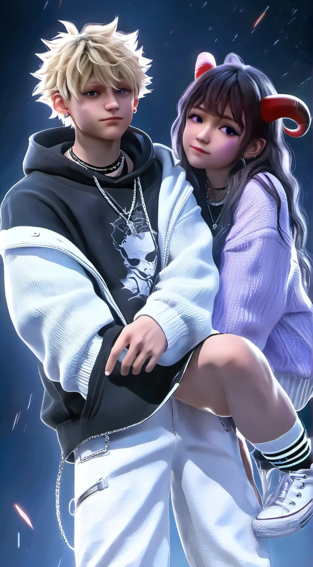 ai character: bakugo x y/n background