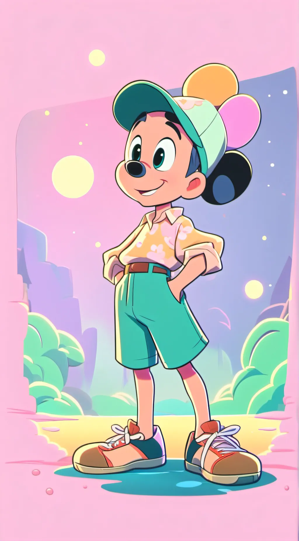 ai character: flop test background