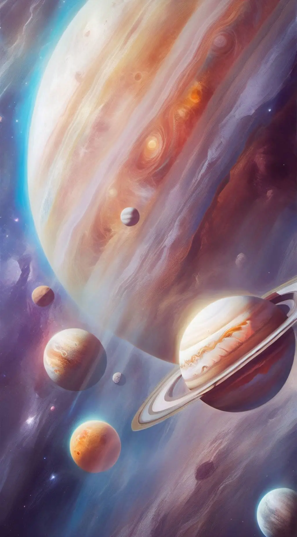 ai character: Planets background