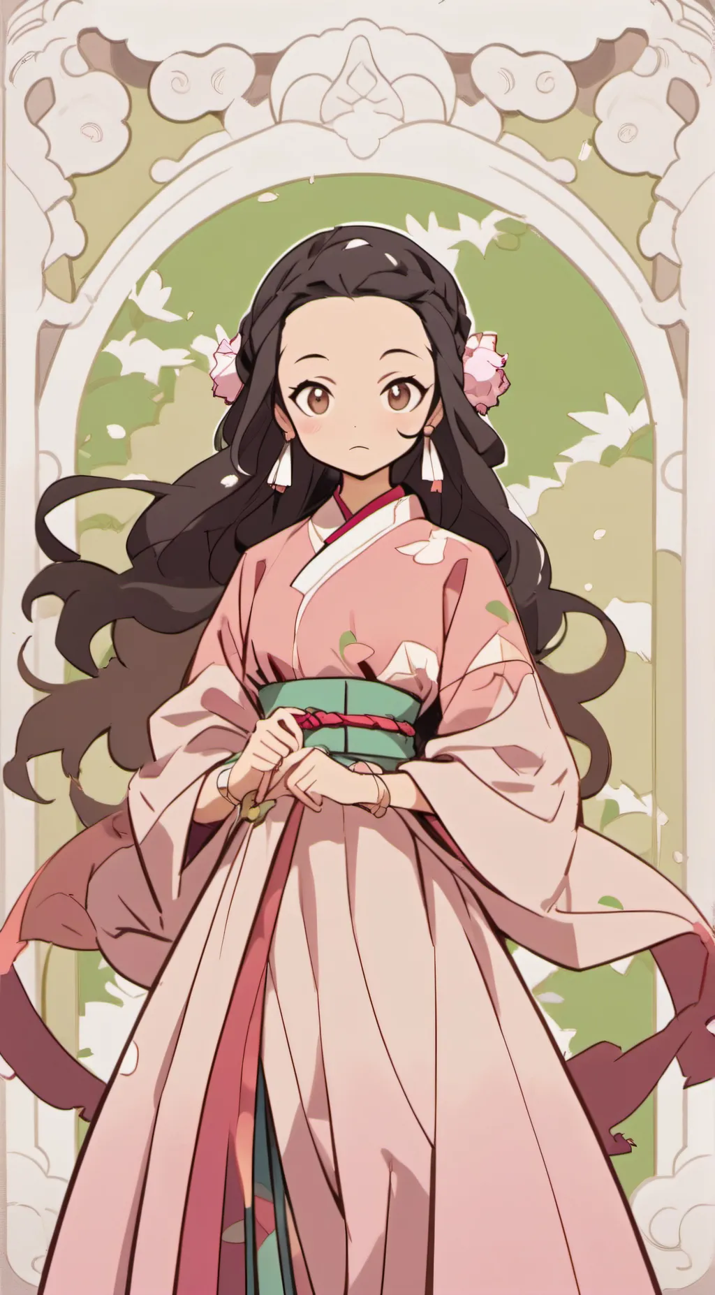 ai character: Nezuko background