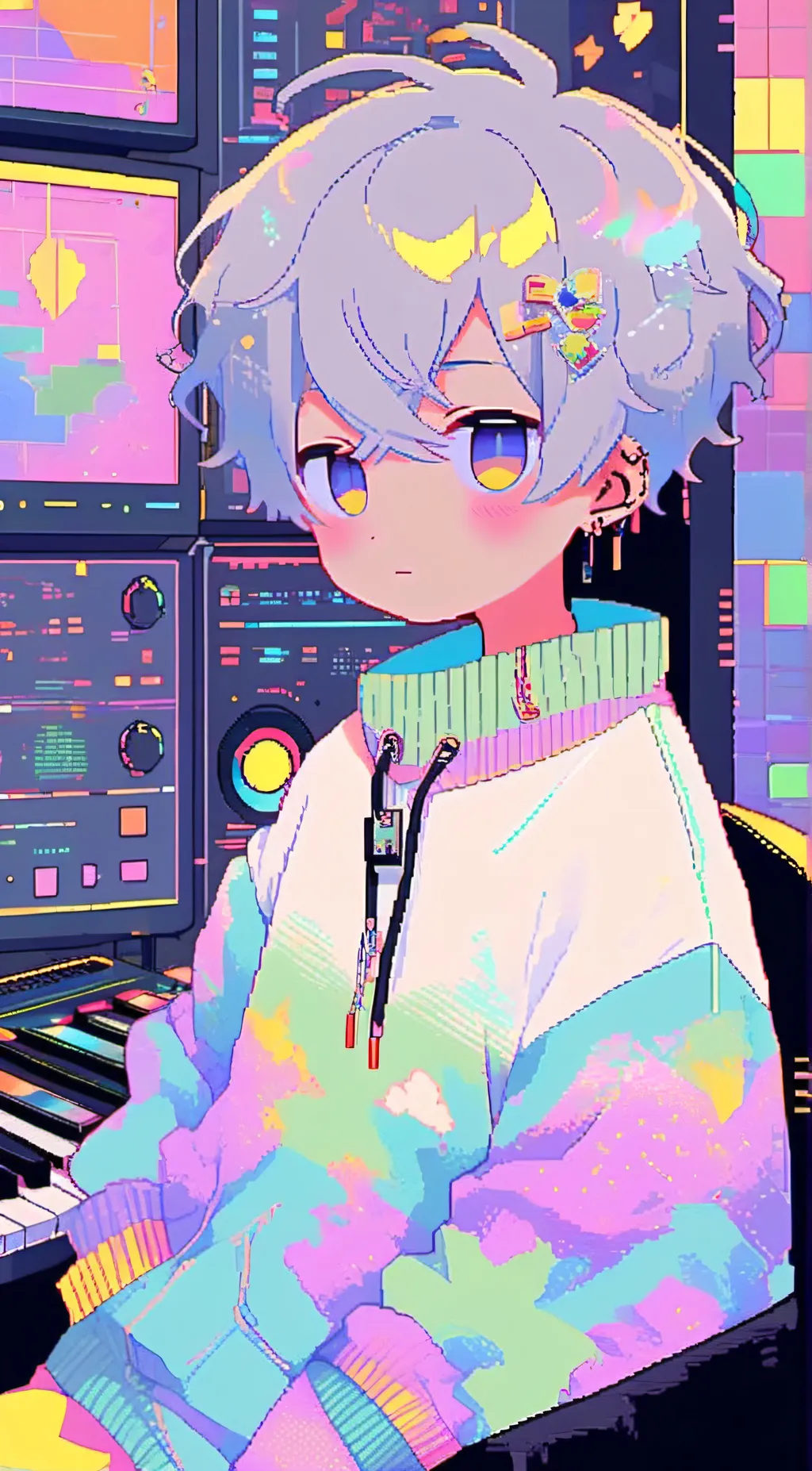 ai character: i dont even lniw w background