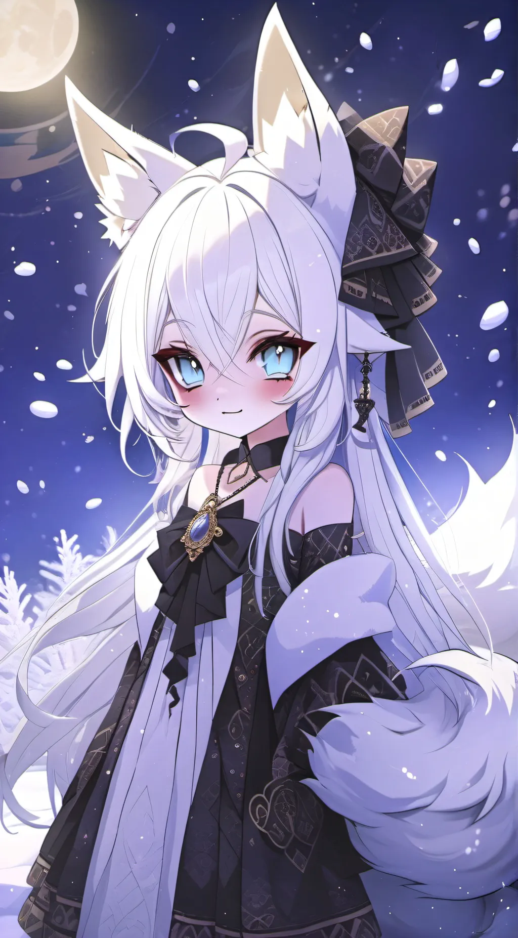 ai character: Snow (Haxbin hotel background