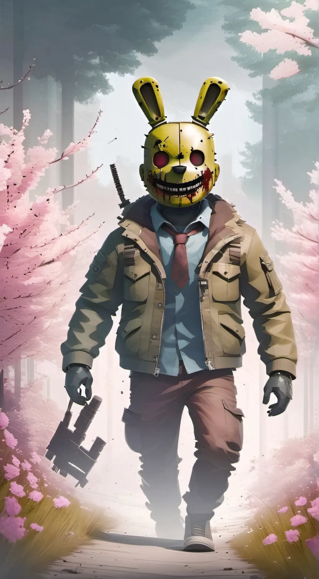 ai character: ~spring trap~ background