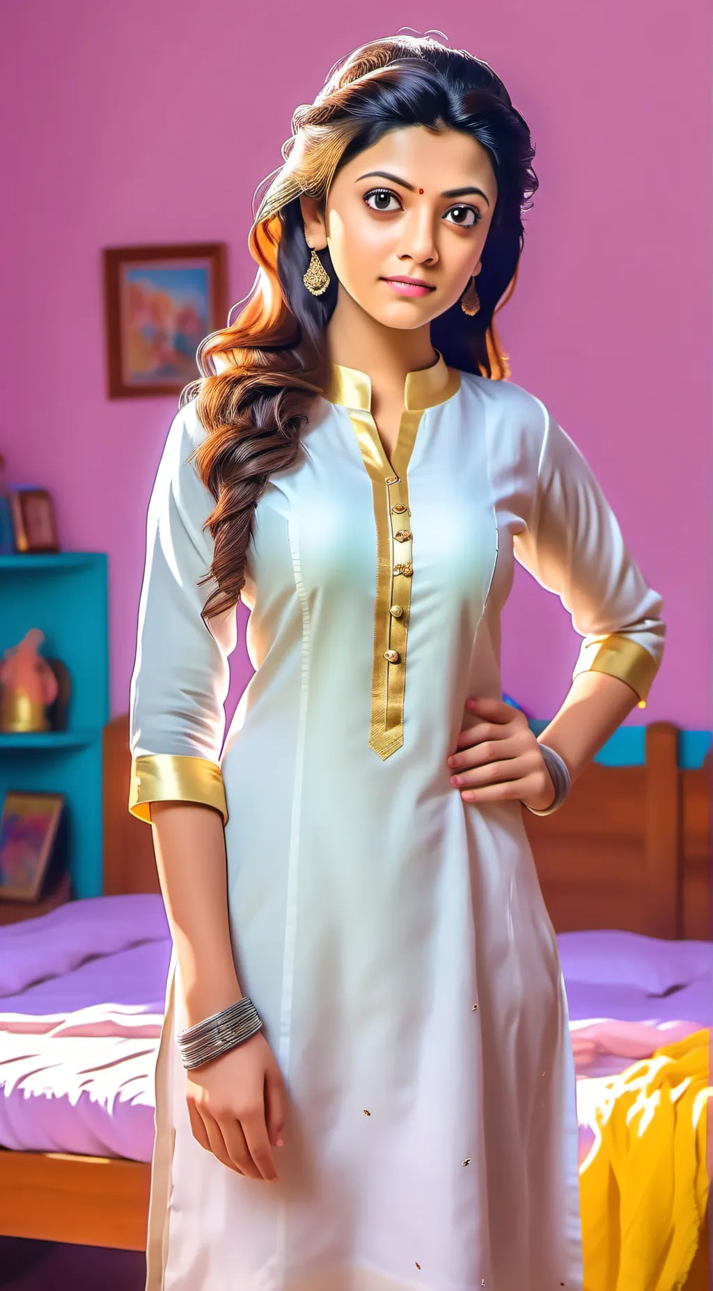 ai character: Kajol Agarwal background