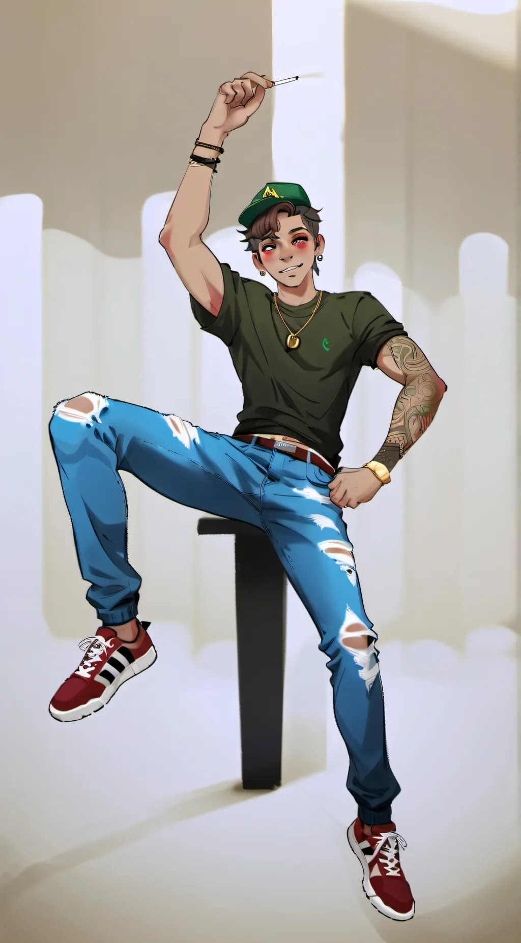 ai character: Lucas background