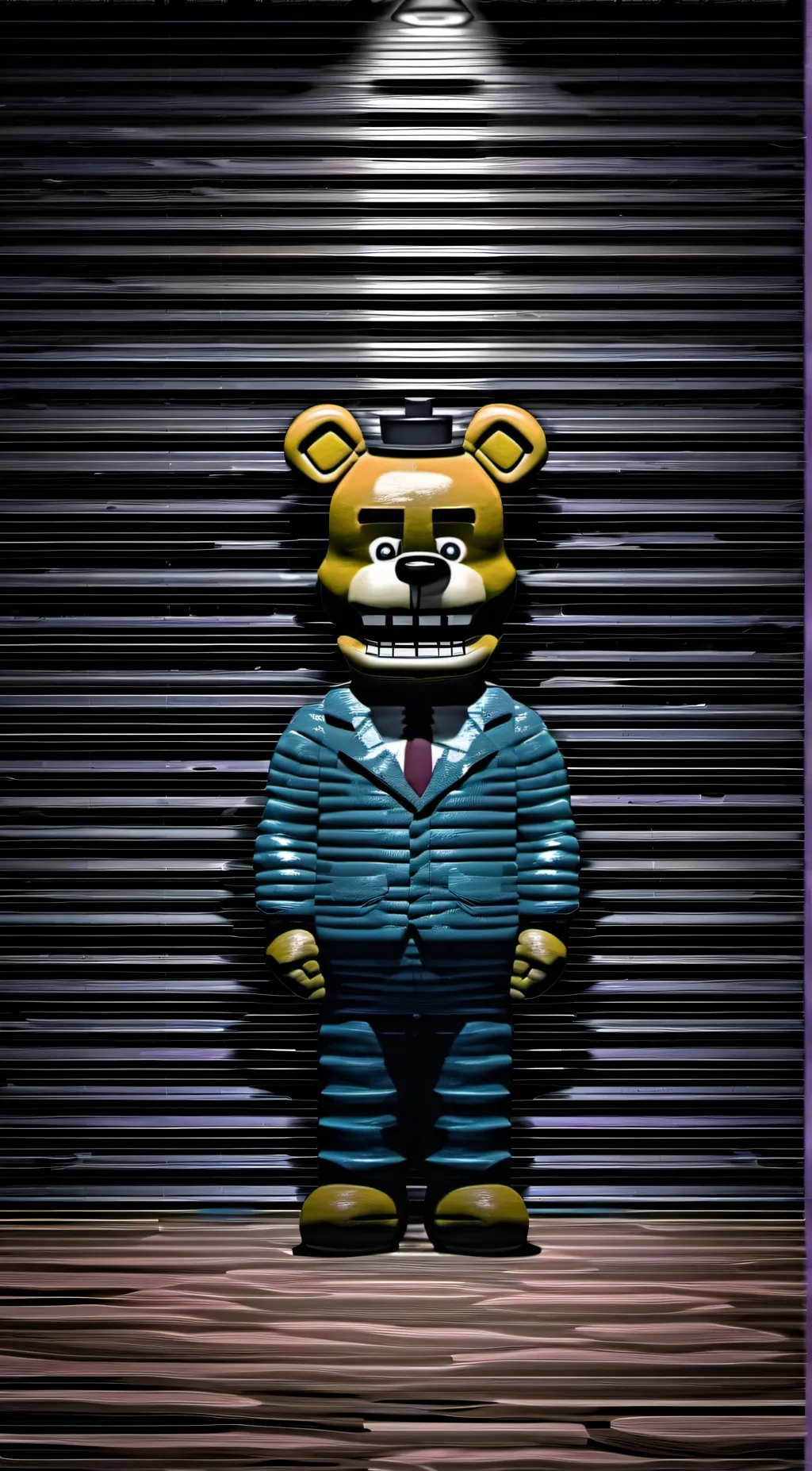 ai character: golden freddy  background