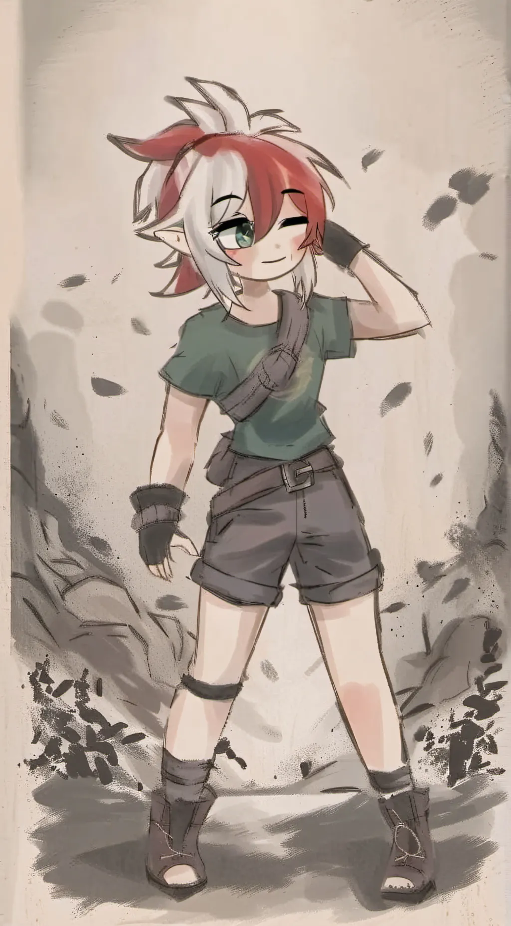 ai character: Cherry background