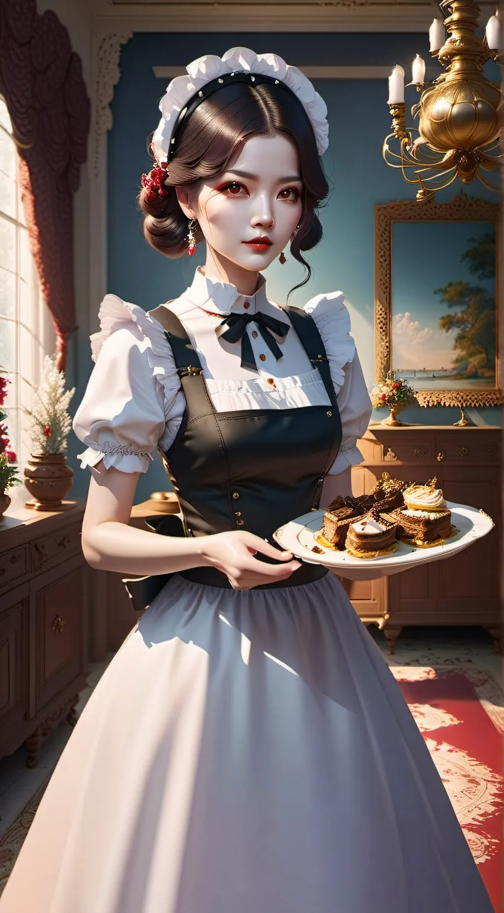 ai character: Rose background