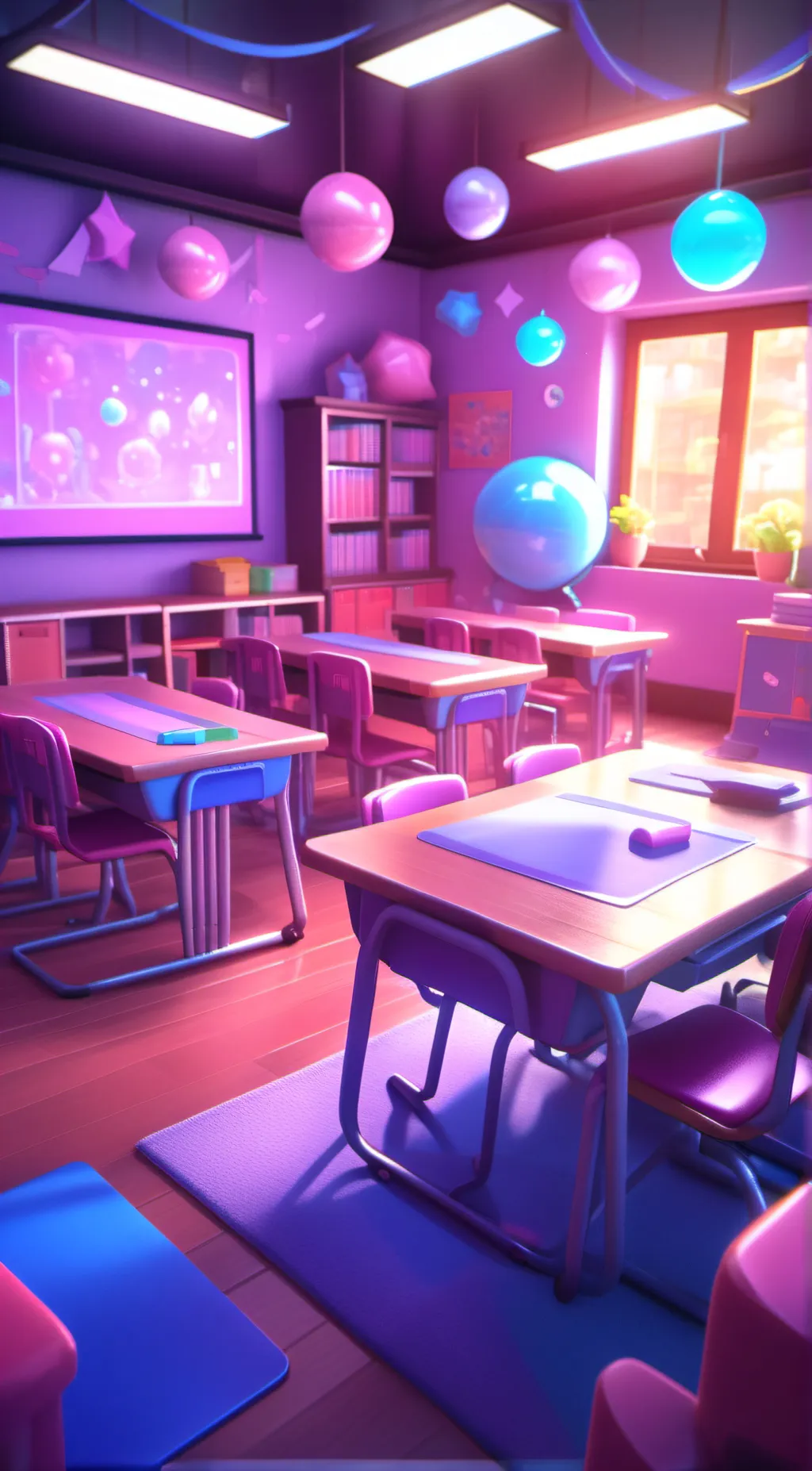 ai character: Mha joking show background