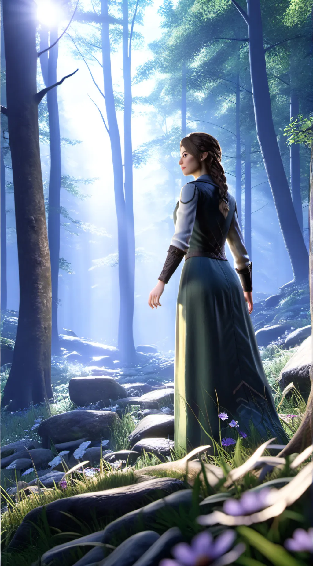 ai character: Eva background